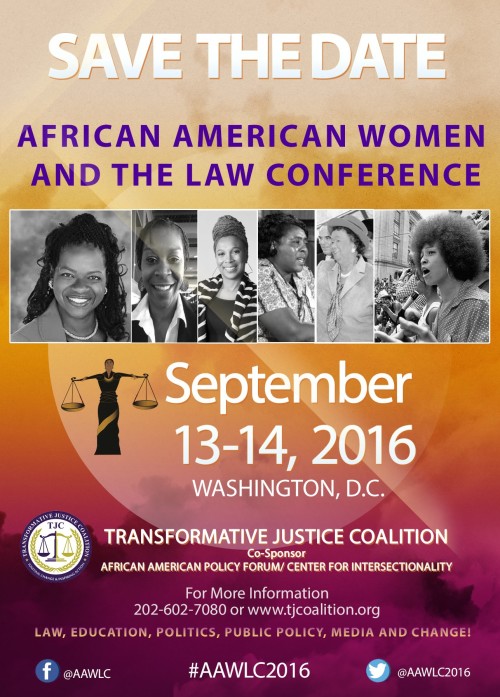 Transformative Justice Coalition Presents African American Women and the Law Conference