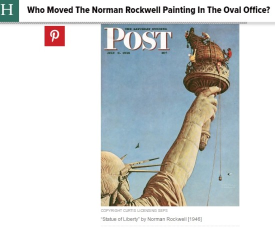 Who Moved The Norman Rockwell Painting In The Oval Office?