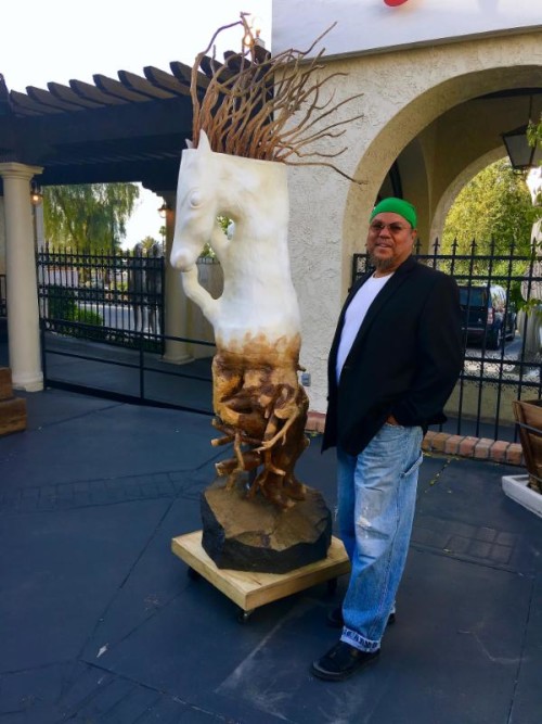 Visual Artist Bernard Hoyes Sculpts “Roots of Pegasus”For Private Collector